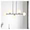 Hello Honey® Robert Stevenson Lighting Lorne Matte Black Metal & Frosted Glass 5-Light Chandelier